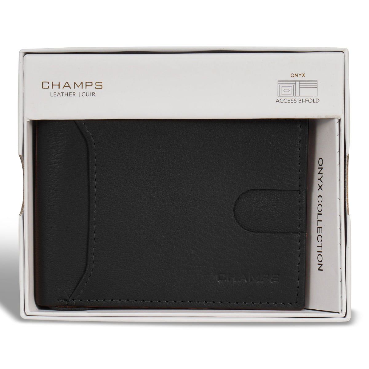 Onyx / Leather Access Bi-Fold Wallet