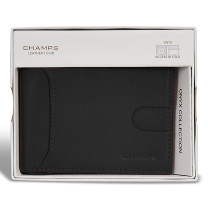 Onyx / Leather Access Bi-Fold Wallet