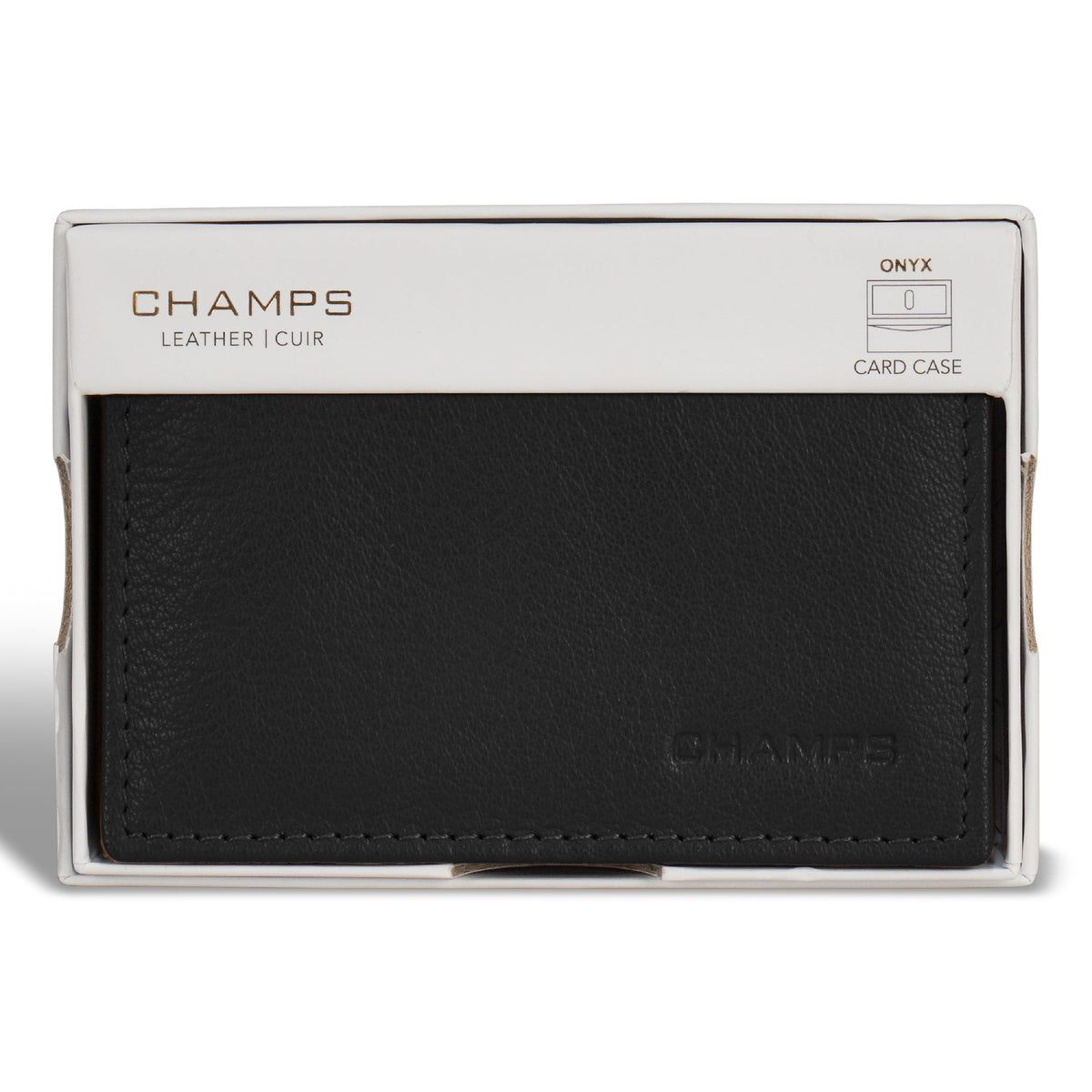 Onyx / Leather Card Case