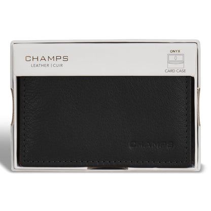 Onyx / Leather Card Case