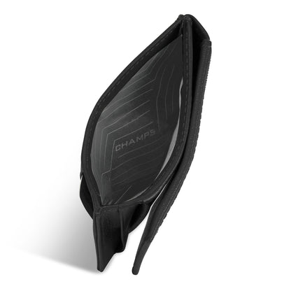 Onyx / Leather Mag Hybrid Card Holder