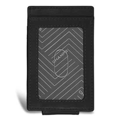Onyx / Leather Mag Card Case