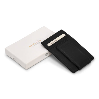 Onyx / Leather Mag Card Case
