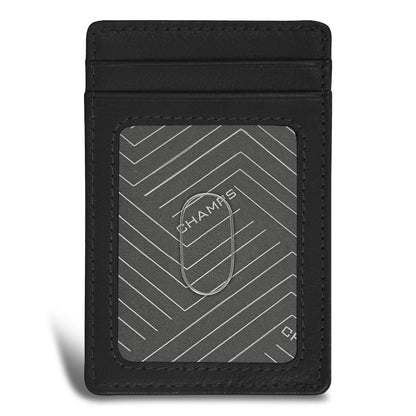 Onyx / Leather Access Card Case