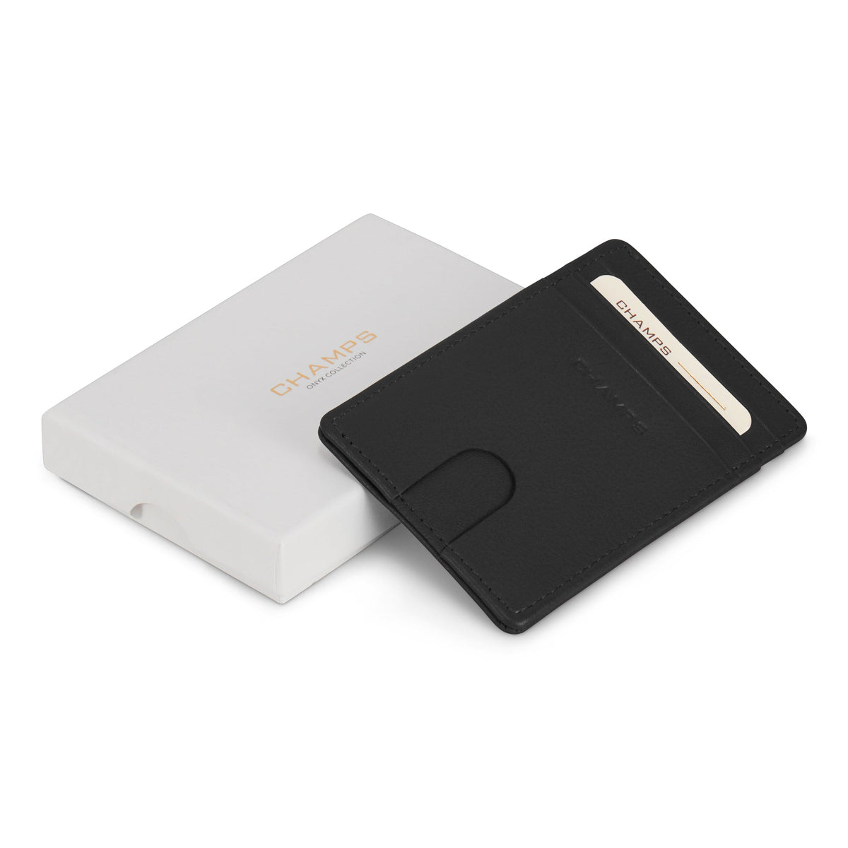 Onyx / Leather Access Card Case