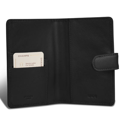Onyx / Leather Passport Case