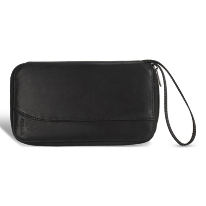 Onyx / Leather Multi Passport Case