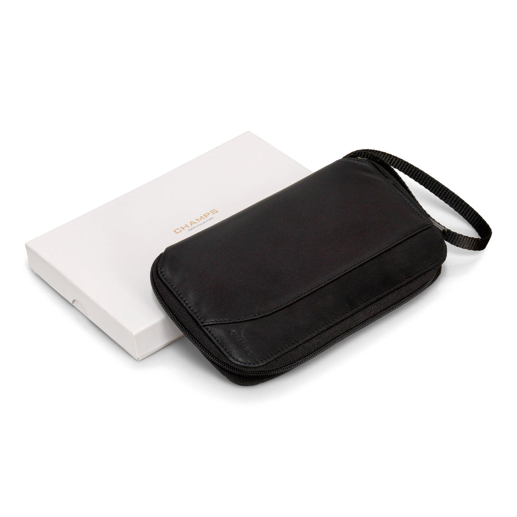 Onyx / Leather Multi Passport Case