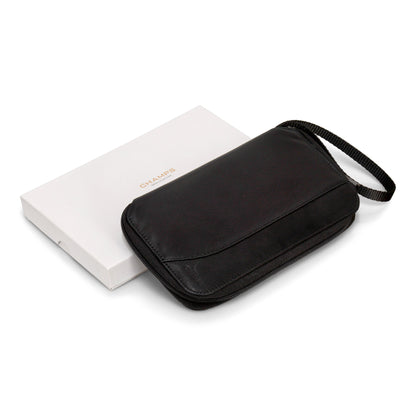 Onyx / Leather Multi Passport Case