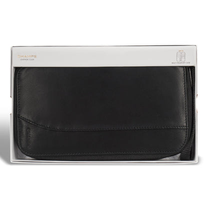 Onyx / Leather Multi Passport Case