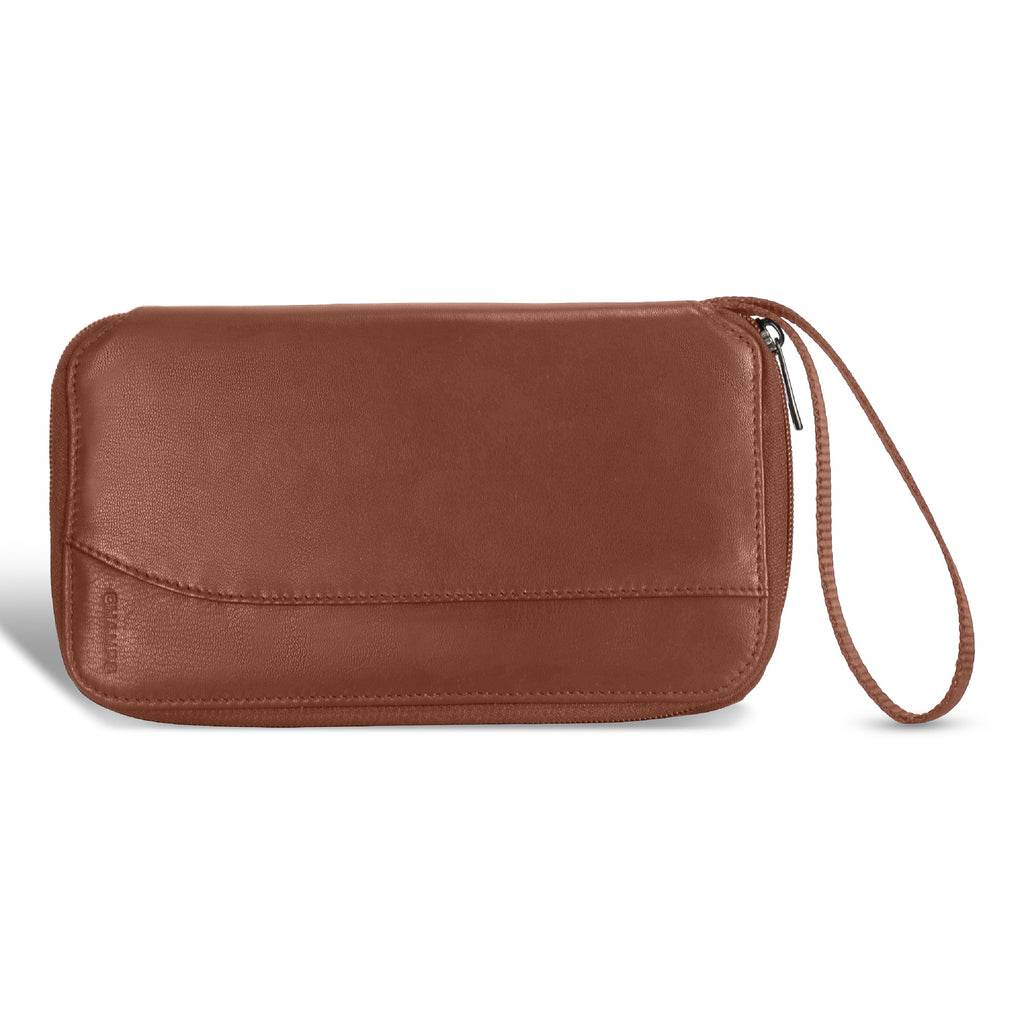 Onyx / Leather Multi Passport Case