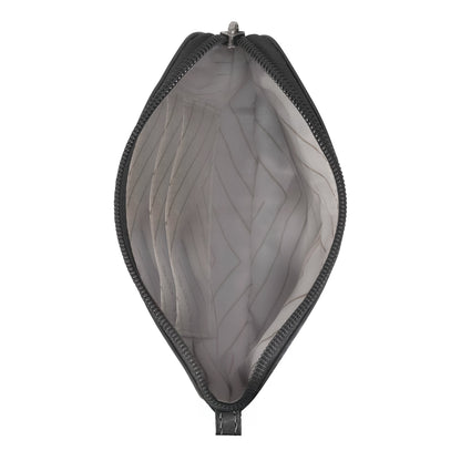 Onyx / Leather Wristlet