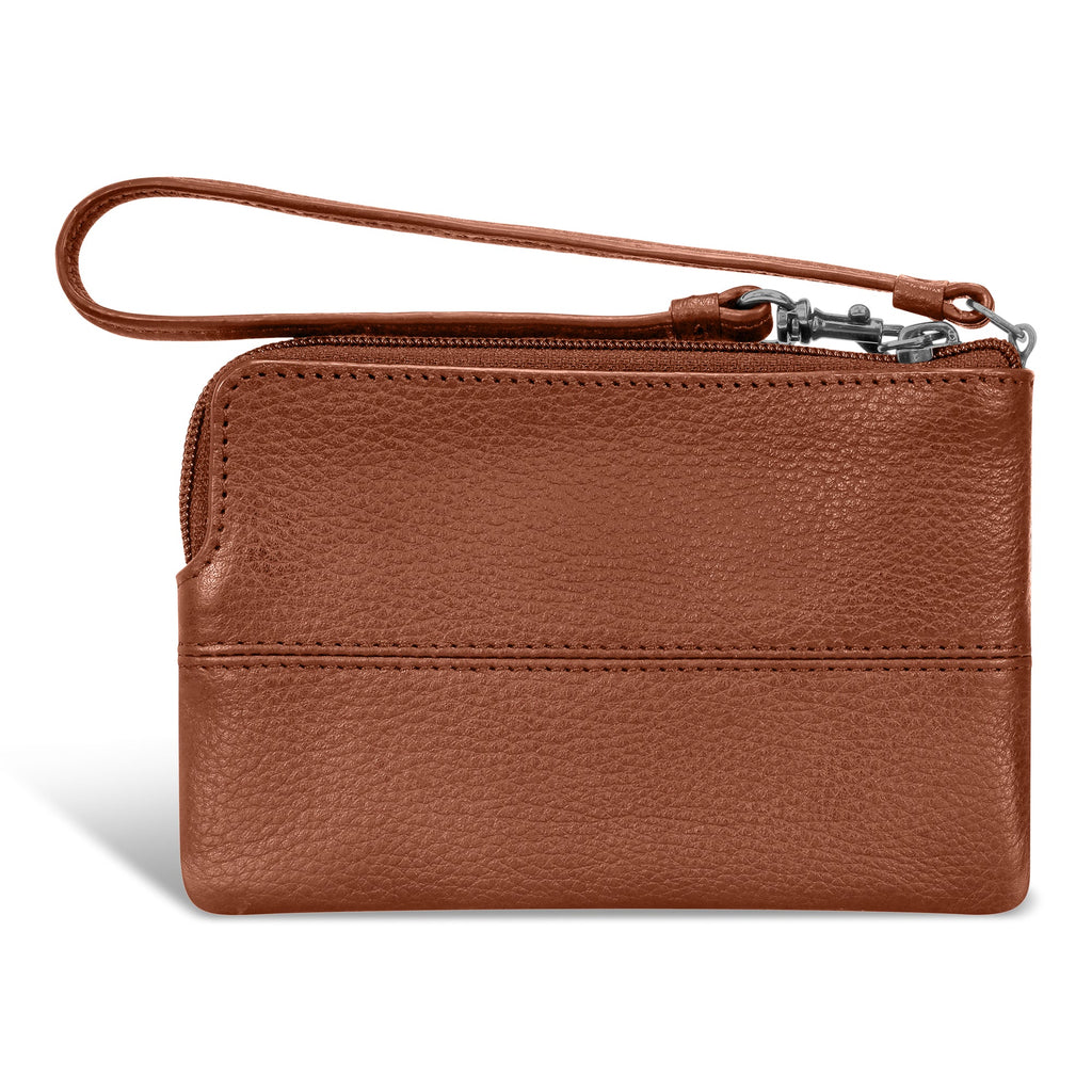 Onyx / Leather Wristlet