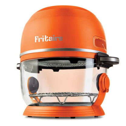 Fritaire Self-Cleaning Glass Bowl Air Fryer - Orange
