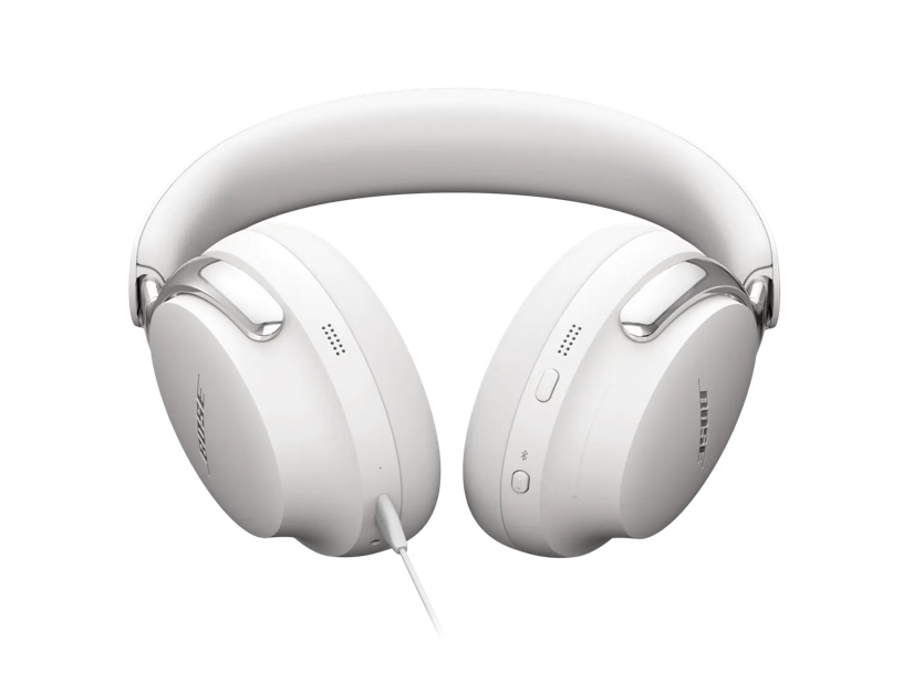 Bose QuietComfort Ultra Wireless Noise Canceling Over-Ear Headphones (White, 2nd Gen)