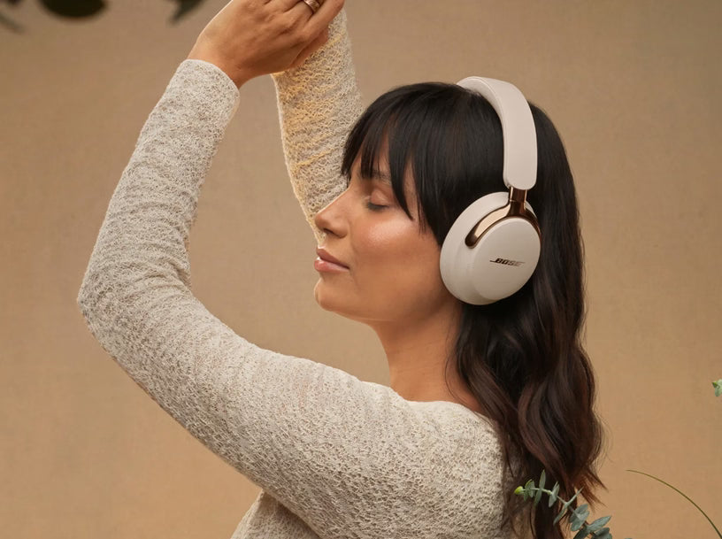 Bose QuietComfort Ultra Wireless Noise Canceling Over-Ear Headphones (Driftwood Sand, 2nd Gen)