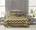 Wonder Home 100% Cotton Printed Travis 4 Piece Duvet Cover Set - King