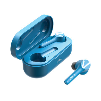 Veho Stix II True wireless earphones - Aqua Blue