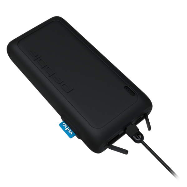 Veho Pebble PZ-20 Rugged Portable Power Bank - 20,000-mAh - Black