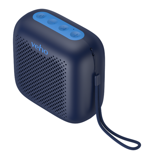 Veho MZ-4 Water Resistant Wireless Bluetooth Speaker-Blue