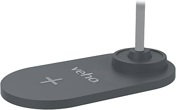 Veho Uf-2 3-in-1 Desktop Station - Usb Fan/Qi Wireless Desktop Charger/Led Lamp
