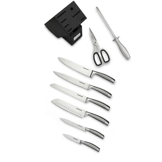 Cuisinart German Steel V-Edge 9-Piece Knife Block Set