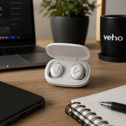 Veho RHOX True wireless earbuds - Fusion White