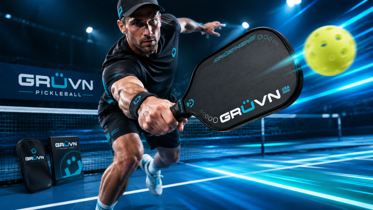 GRÜVN CRÜZN-16S Pickleball Paddle - Blue Stealth