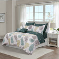 Wonder Home 100% Cotton Printed Simcoe 4 Piece Duvet Cover Set - King