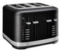 KitchenAid 4 Slice Metal Toaster - Black Matte